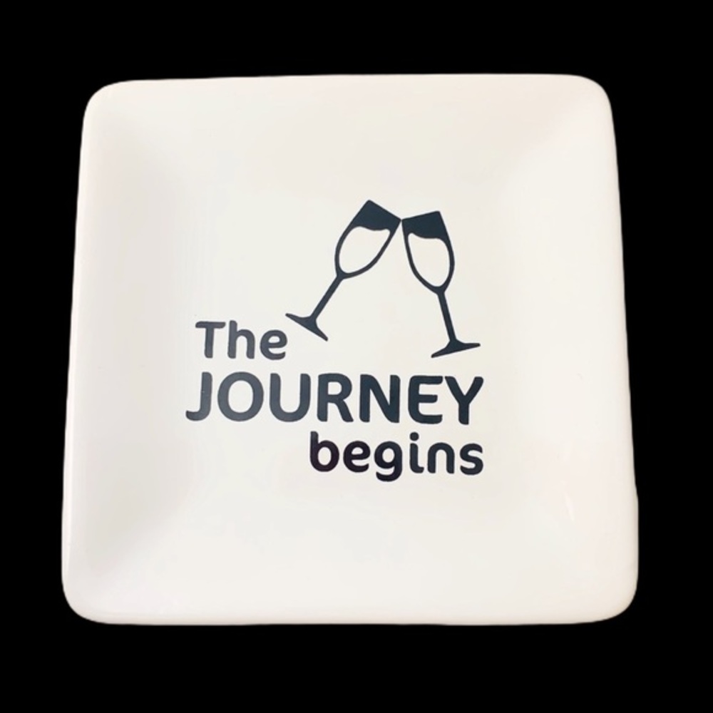THE JOURNEY BEGINS TRINKET TRAY NWT